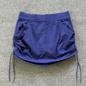 Columbia Skort Womens Large Athletic Ruched Pocket Drawstring Swim Quick Dry